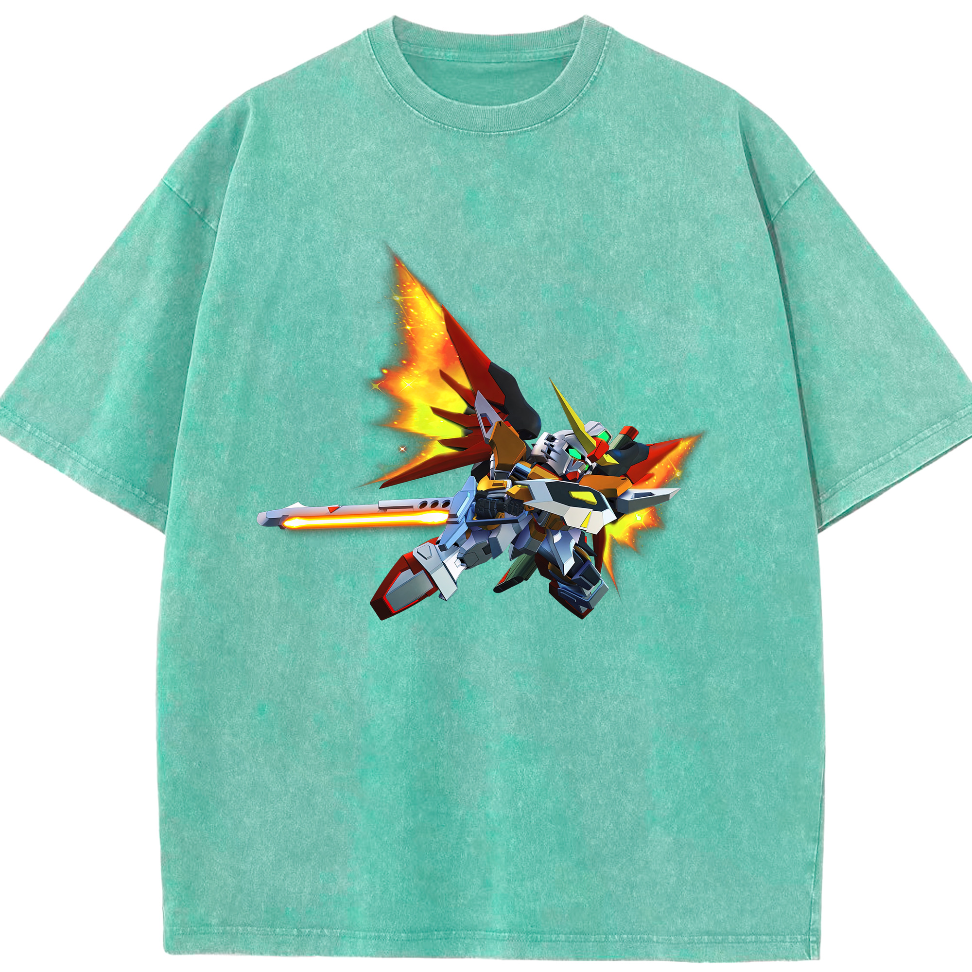 （画像用） 機動戦士ガンダム Mobile Suit Gundam 綿100% ヴィンテージ風 半袖Tシャツ（フロントプリント）